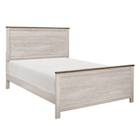 Transitional California King Bed with 2-Tone Finish