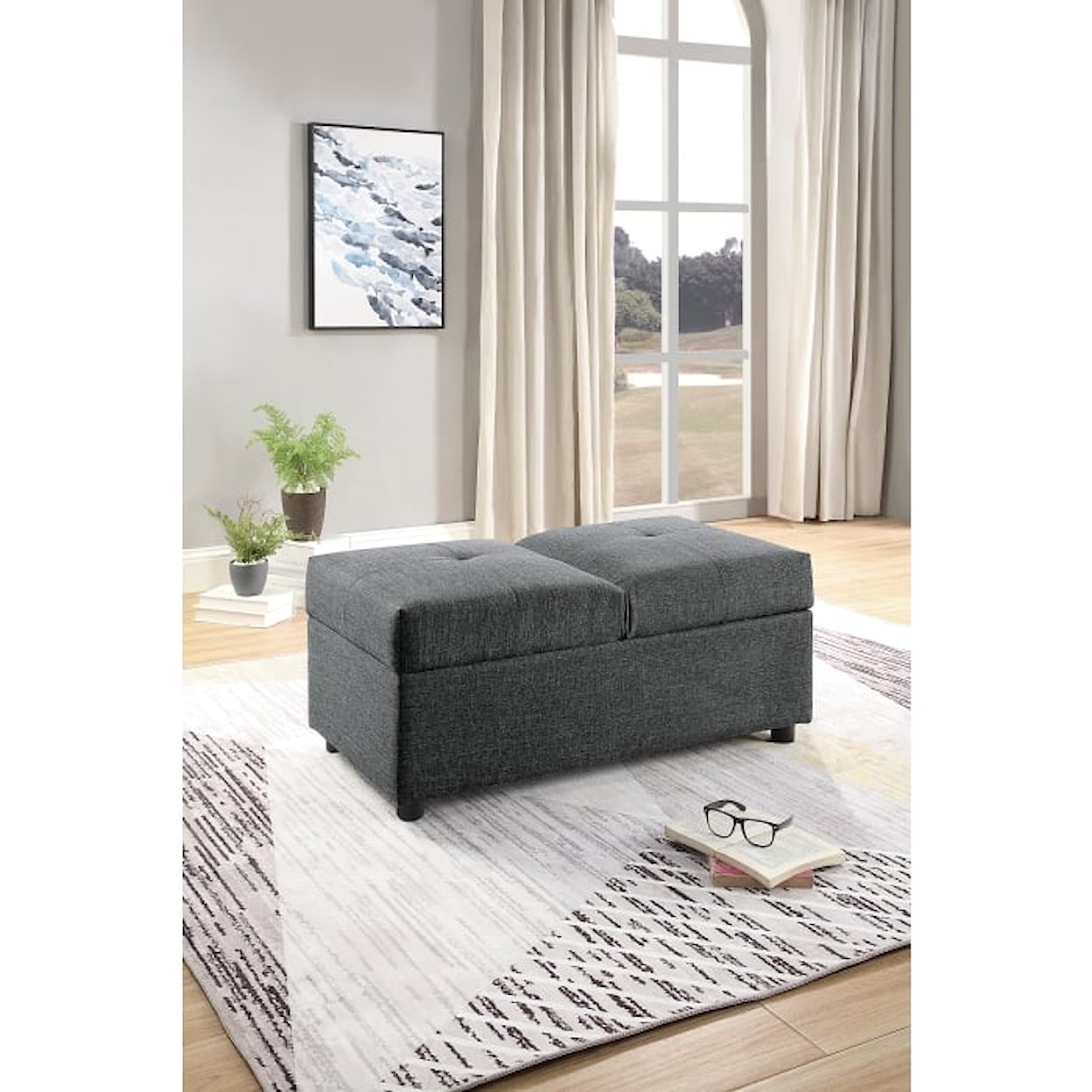 Homelegance Denby Storage Ottoman/Chair