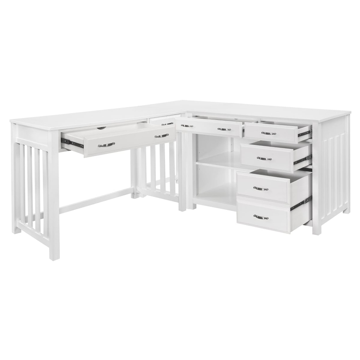 Homelegance Furniture Homelegance 3-Piece Corner Desk