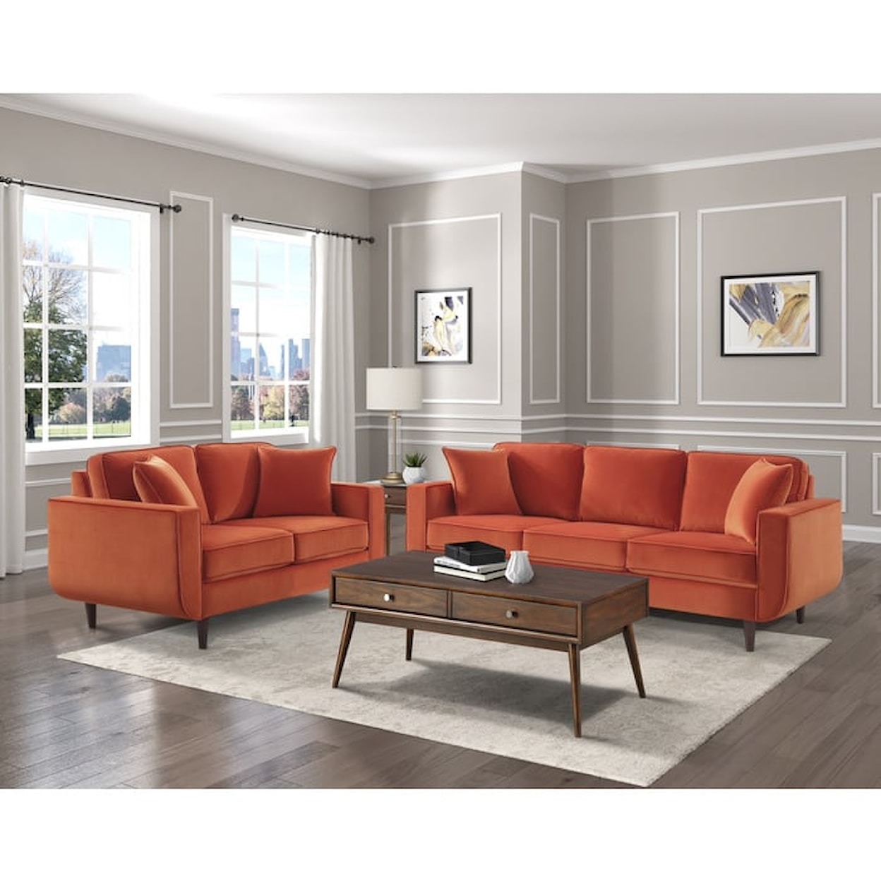 Homelegance Furniture Rand Love Seat