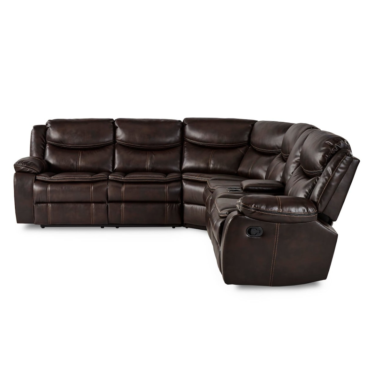 Homelegance Bastrop 3-Piece Sectional with Right Console