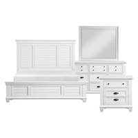 Transitional 4-Piece Queen Bedroom Set