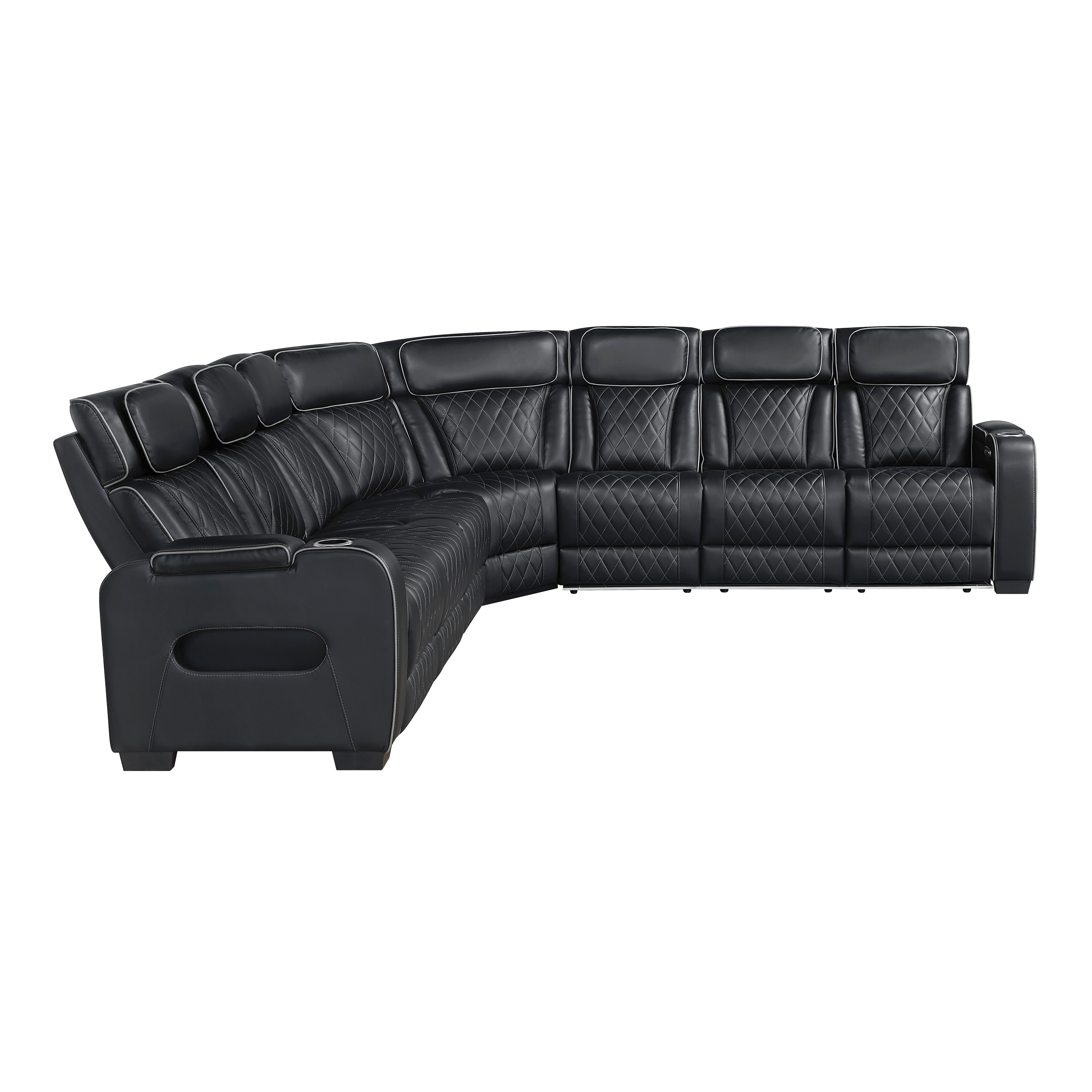 3-pc. Pwr Reclining Double-Sofa Sectional