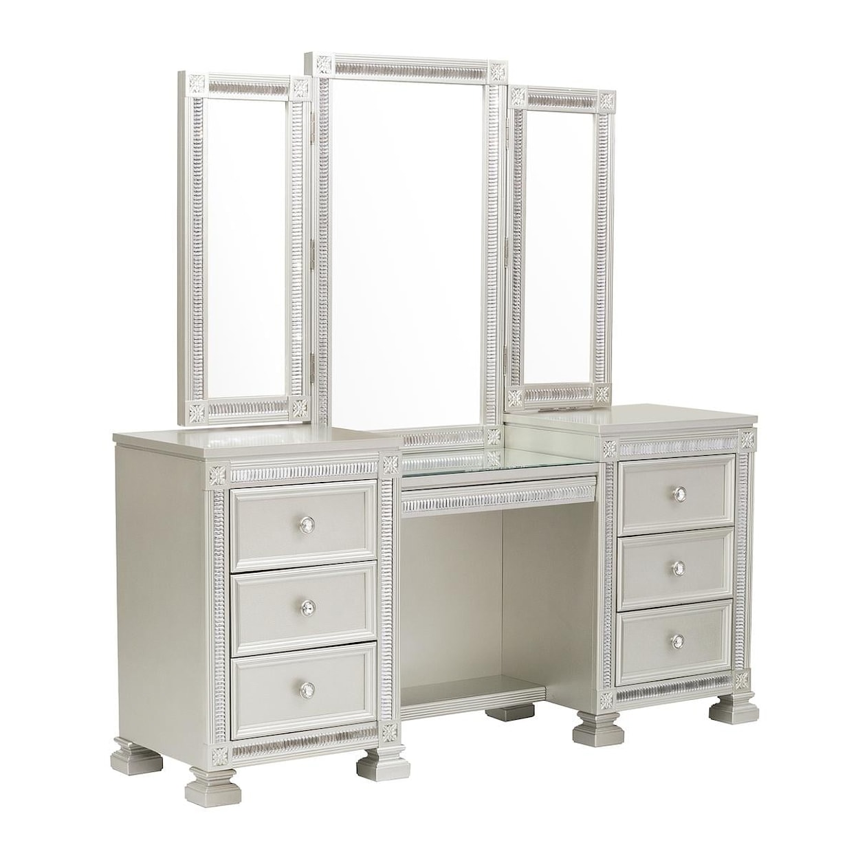 Homelegance Bevelle Vanity Dresser with Mirror