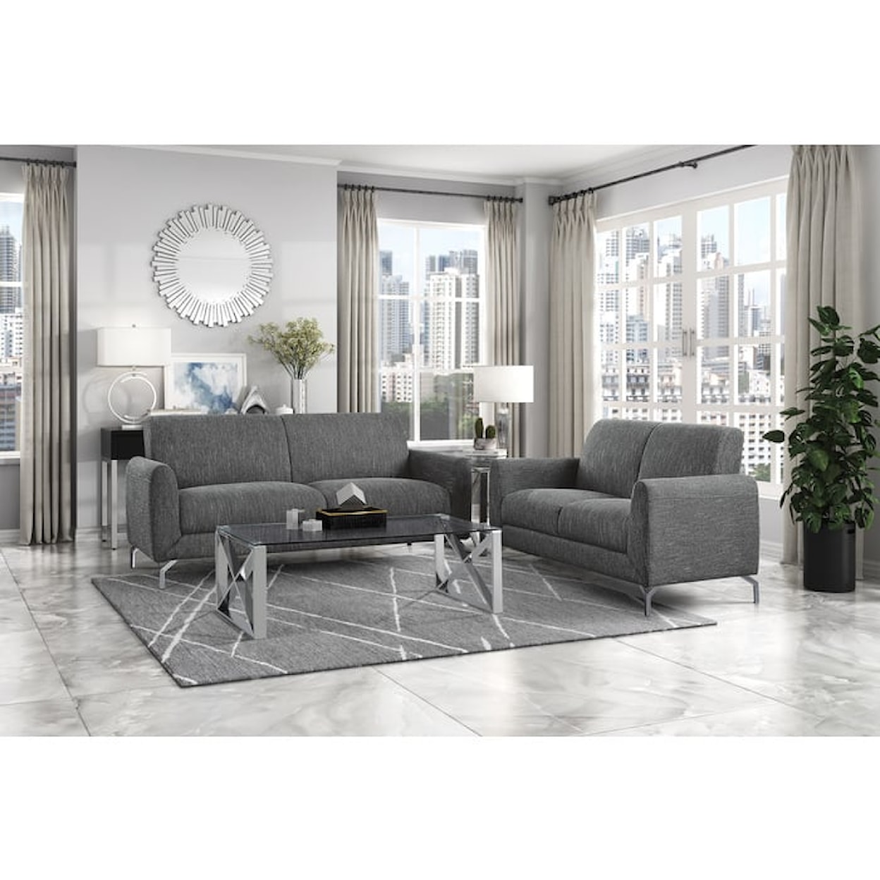 Homelegance Furniture Venture Stationary Sofa