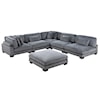 Homelegance Traverse 6-Piece Modular Sectional with Ottoman