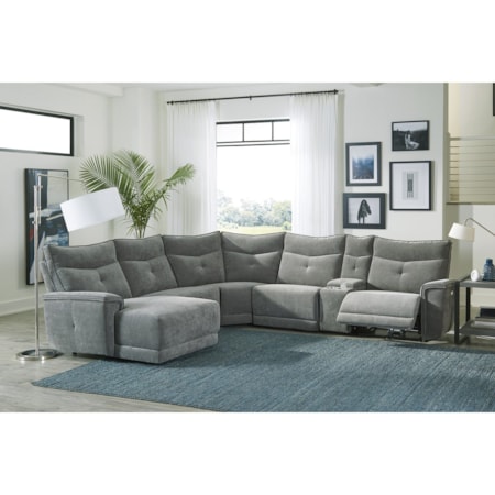 6-Piece Manual Reclining Sectional Sofa