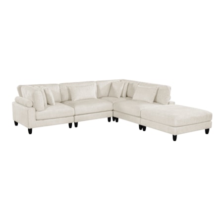 5-pc. Modular Sectional Sofa w/Ottoman