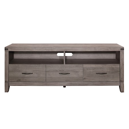 3-Drawer Rectangular TV Console