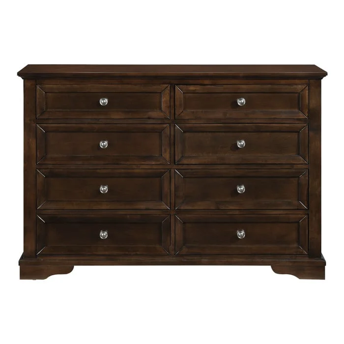 Eunice 1844DC5 Traditional 8Drawer Dresser with Ball Bearing Glides