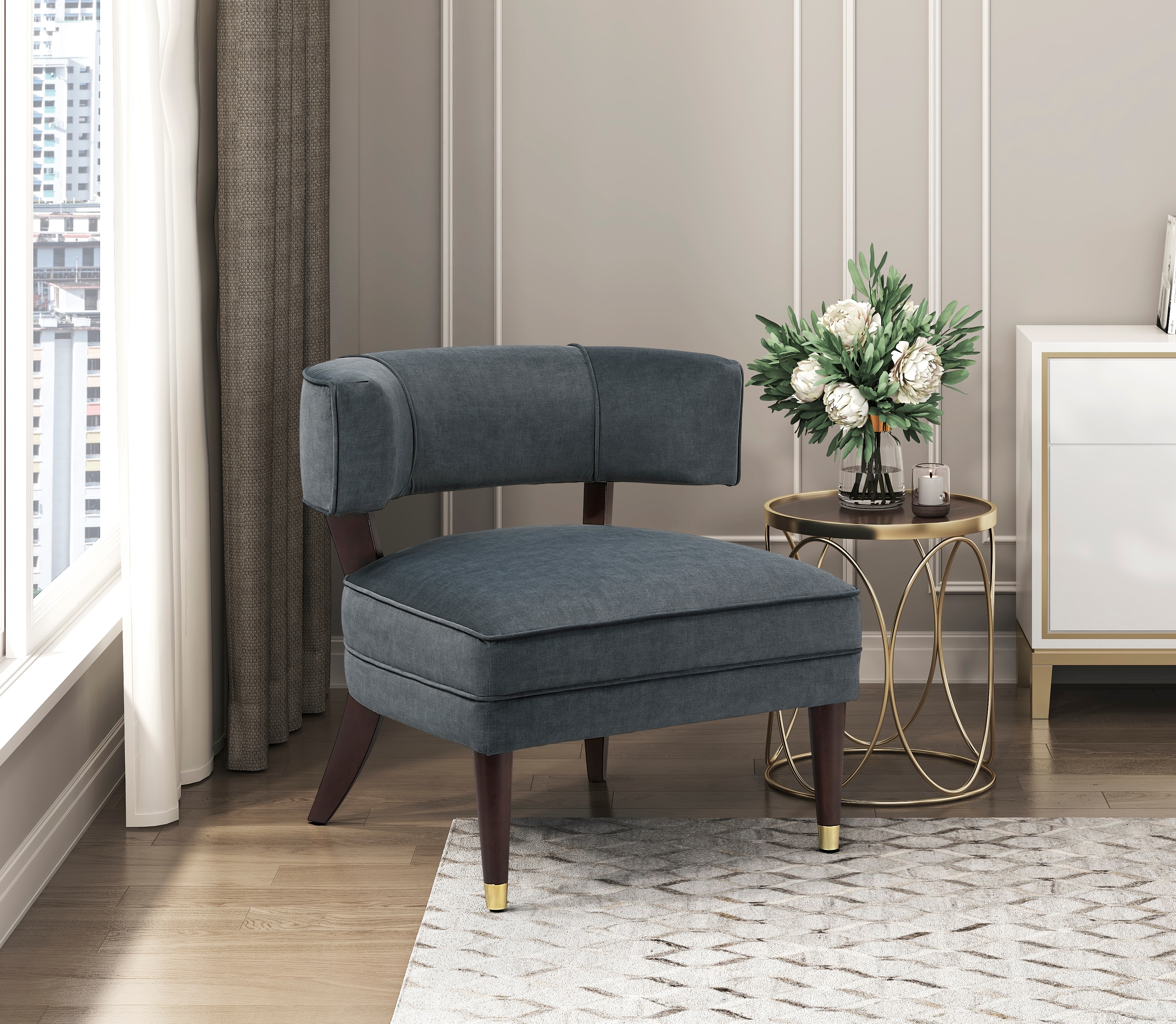 Homelegance Wilson Velvet Accent Chair