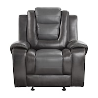 Briscoe Transitional Glider Reclining Chair - Gray