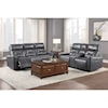 Homelegance Burwell Double Power Reclining Loveseat