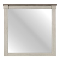 Transitional Two-Tone Mirror