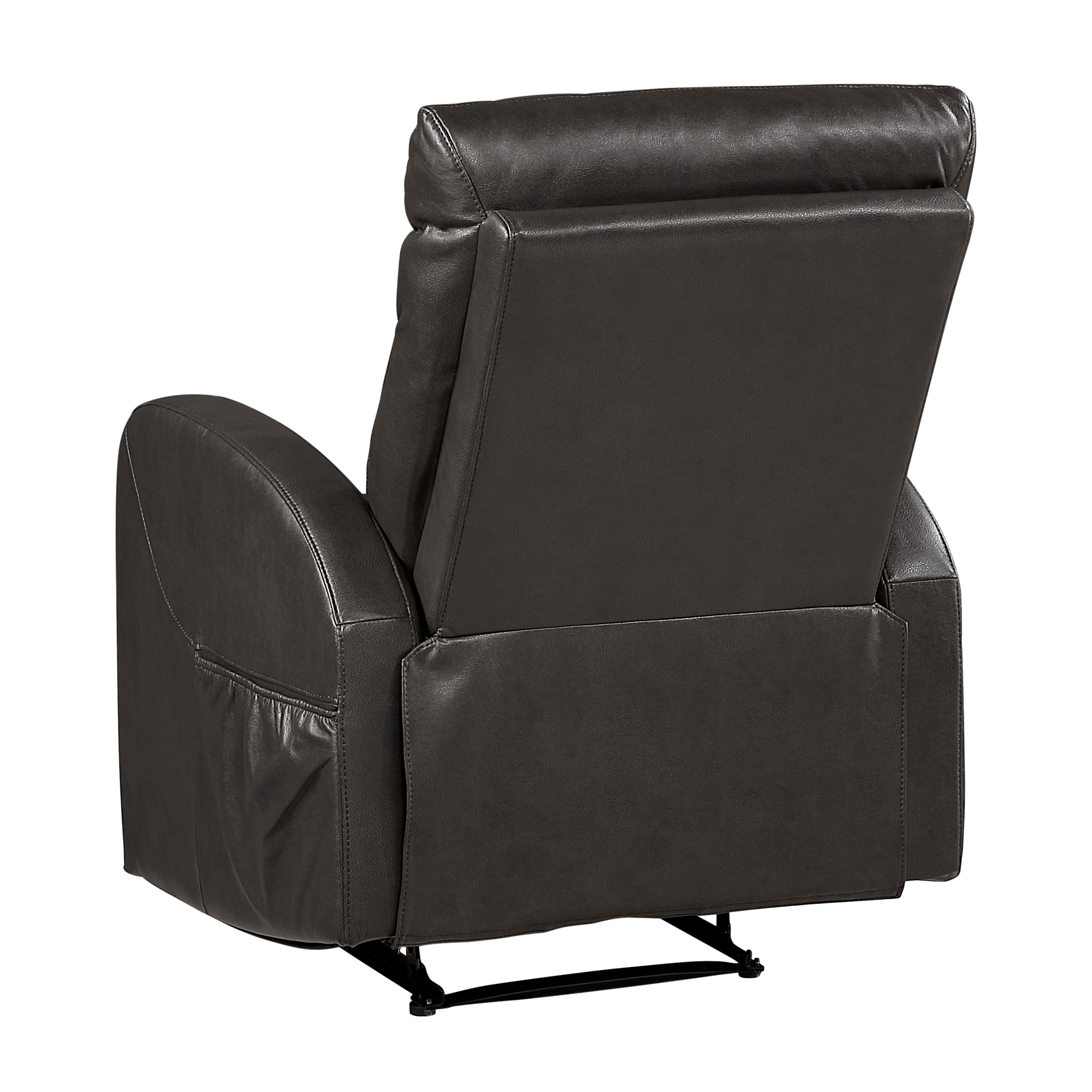 Homelegance Allen Faux-Leather Wall-Hugging Manual Recliner