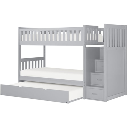 Twin/Twin Bunk Bed with Trundle