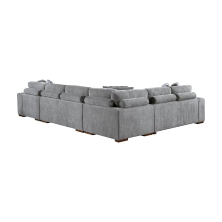 4-Piece Sectional Sofa with Ottoman