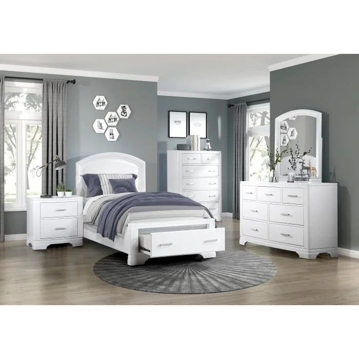 Homelegance Hudson TWIN PLATFORM BED WITH FOOTBOARD STORAGE | Darvin ...