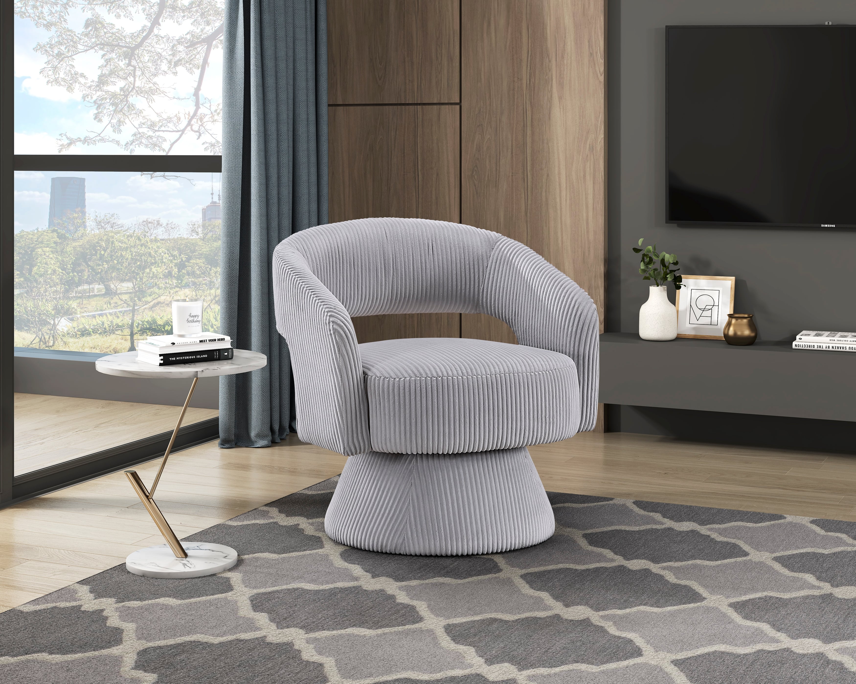 Homelegance Upton Swivel Accent Chair