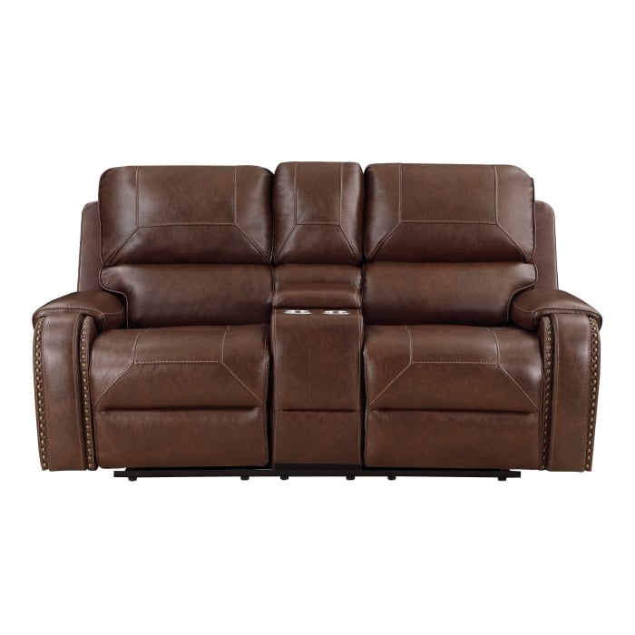 Homelegance Newnan Double Glider Reclining Loveseat