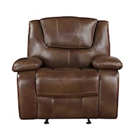 Casual Recliner with Pillow Arms