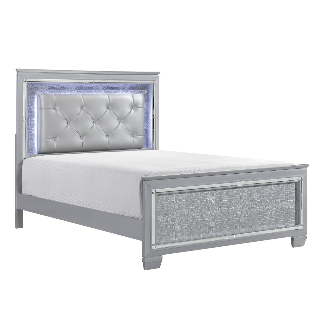 Homelegance Allura California King Panel Bed with LED Lights