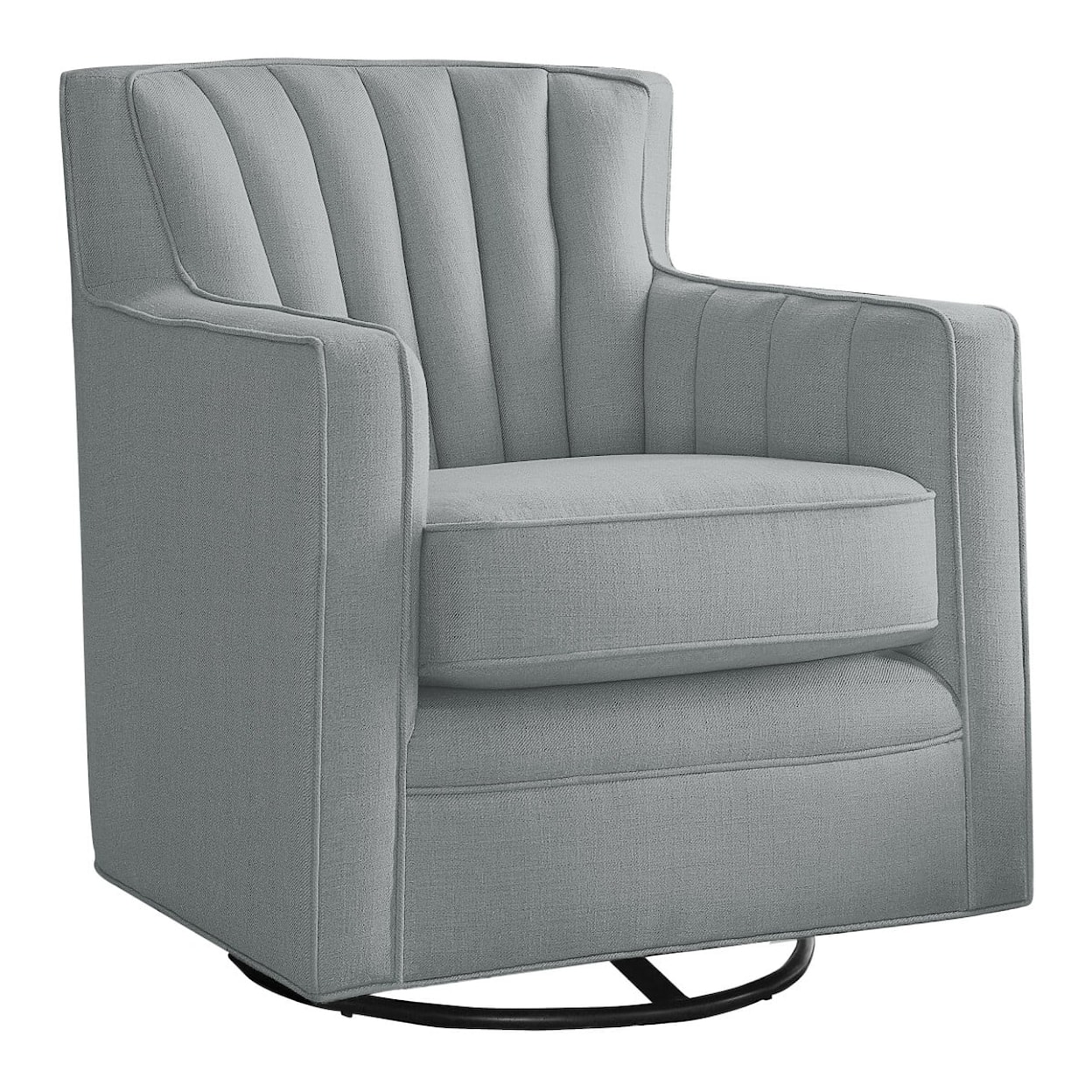 Homelegance  ACCENT CHAIR, STRIPE TEXTURED FABRIC