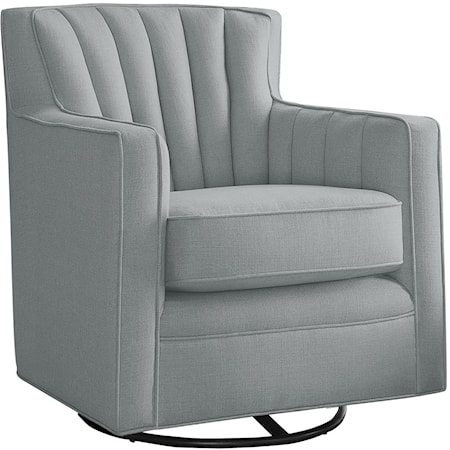 ACCENT CHAIR, STRIPE TEXTURED FABRIC