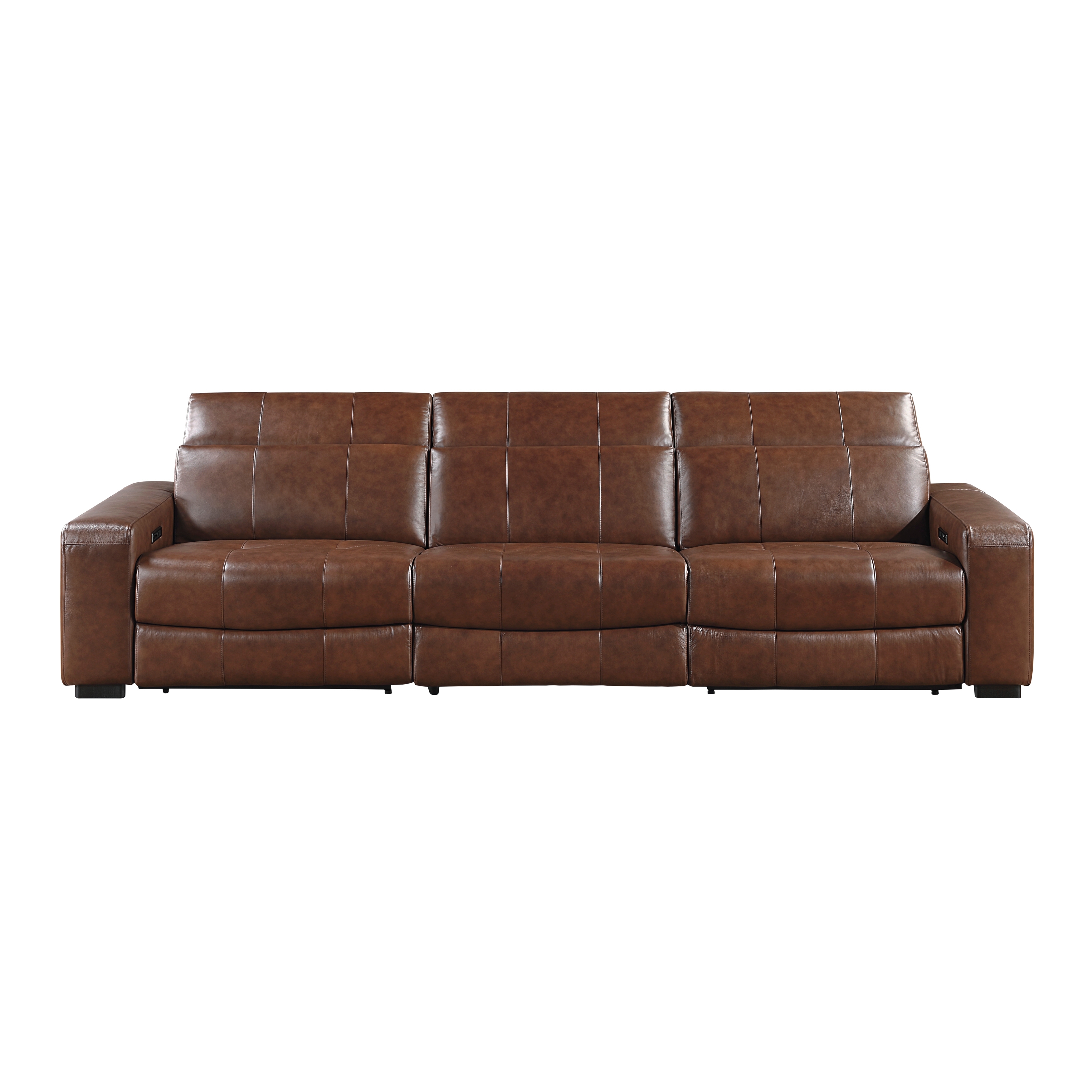 Homelegance Sutton Leather Wall-Hugger Power Reclining Sofa