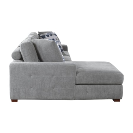 2-Piece Sectional Sofa with Ottoman