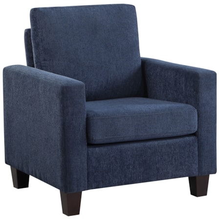 Modern Track-Arm Accent Chair