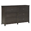 Homelegance Hebron 6-Drawer Dresser