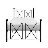 Traditional Twin Metal Platform Bed