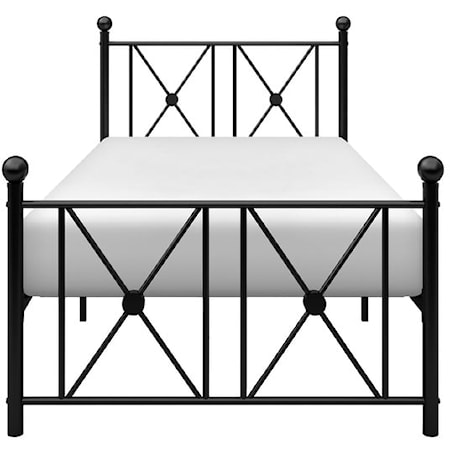 Twin Metal Platform Bed