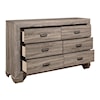 Homelegance Furniture Beechnut Modern 6-Drawer Dresser