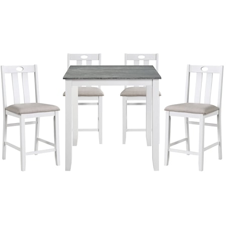 5-Piece Counter Height Dining Set