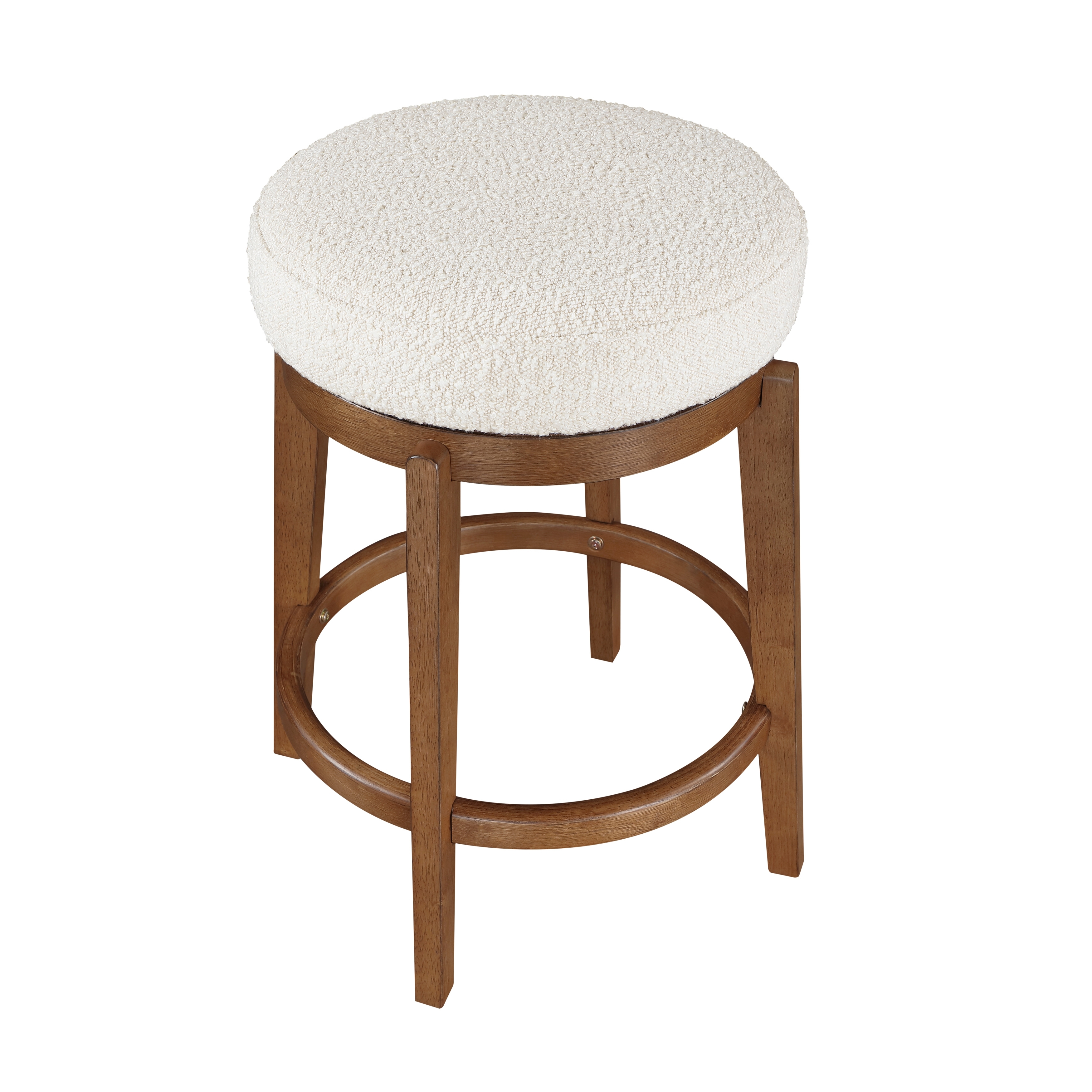 Homelegance Lily Upholstered Counter-Height Swivel Stool