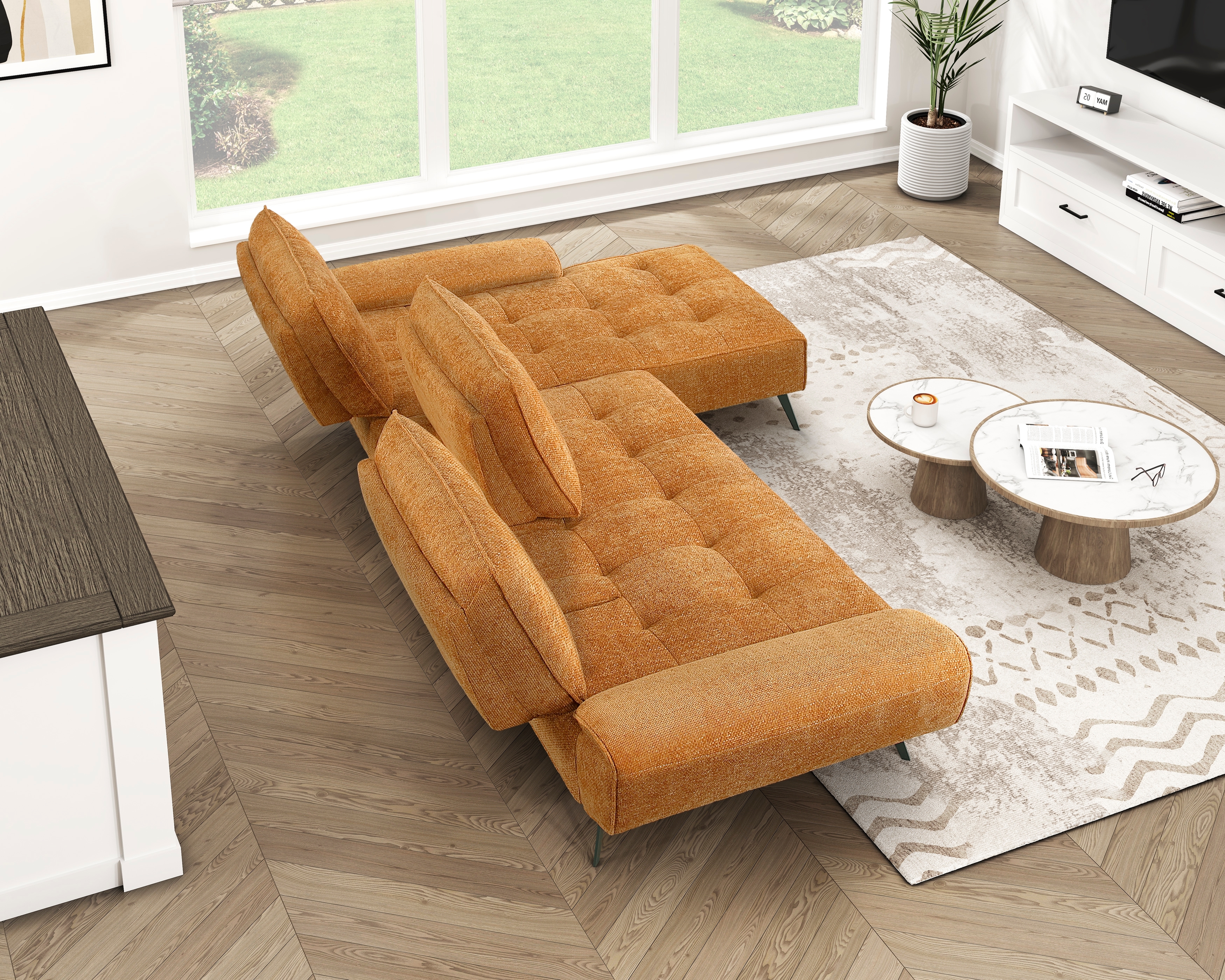 Homelegance Silva 2-Piece Sectional Sofa