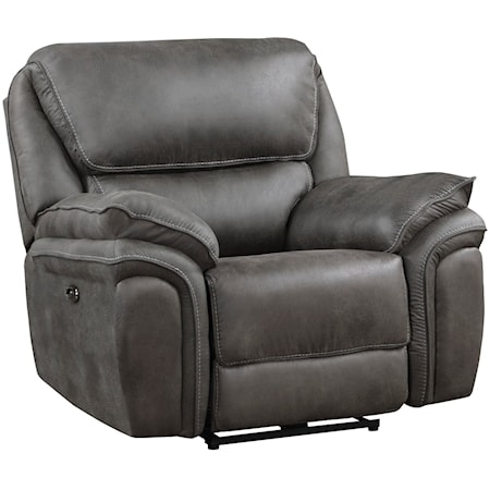 Casual Power Recliner with USB Port