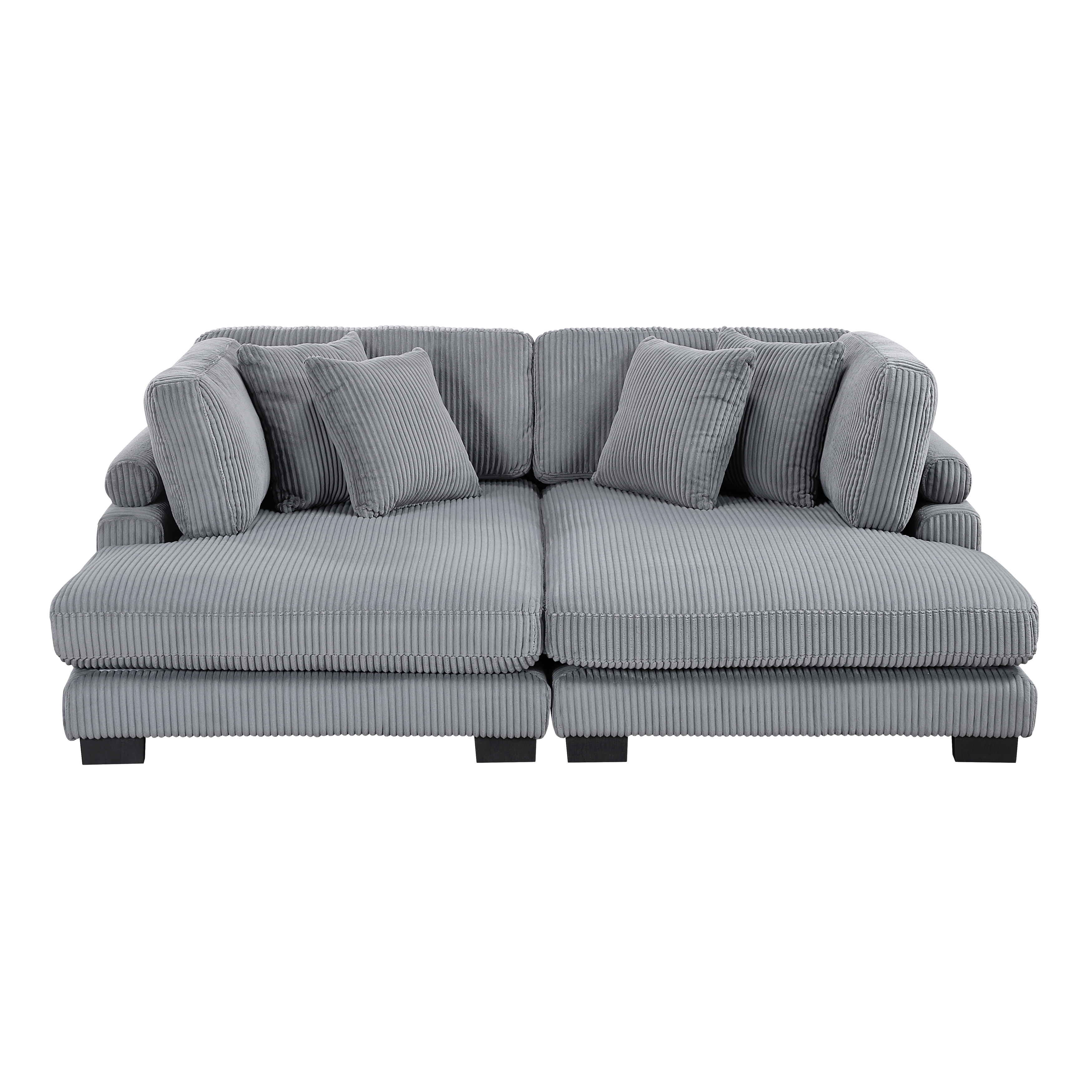2-Piece Chaise Lounge Sectional Sofa