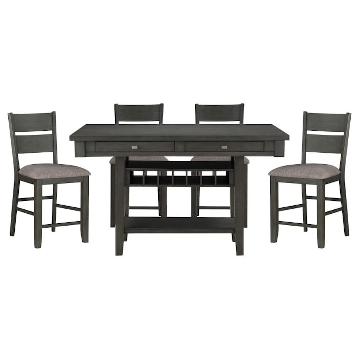 Homelegance Furniture Baresford 5-Piece Counter Dining Set