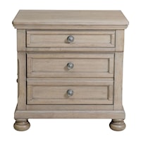 Traditional Nightstand with Hidden Drawer