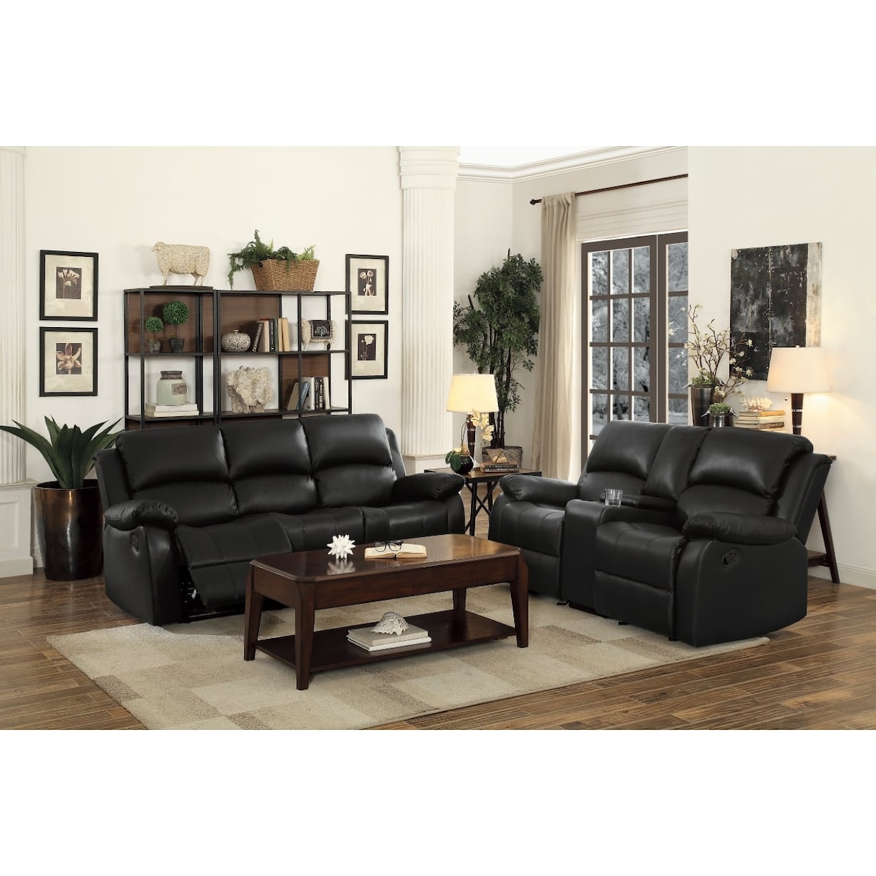 Homelegance Furniture Clarkdale Double Reclining Sofa