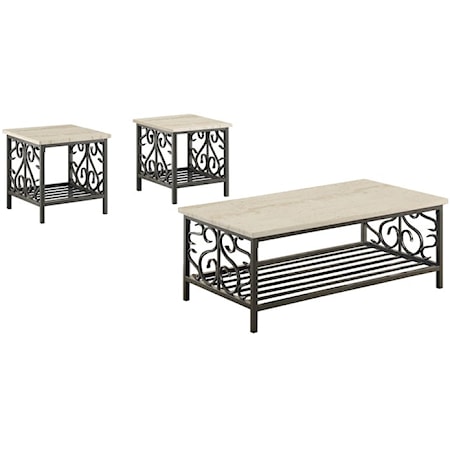 3Pc Occasional Table Group