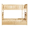 Homelegance Bartly Twin/Twin Bunk Bed with Storage Boxes