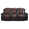 Homelegance Briscoe Double Reclining Sofa