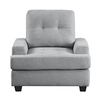 Transitional Accent Chair with Tufted Detailing