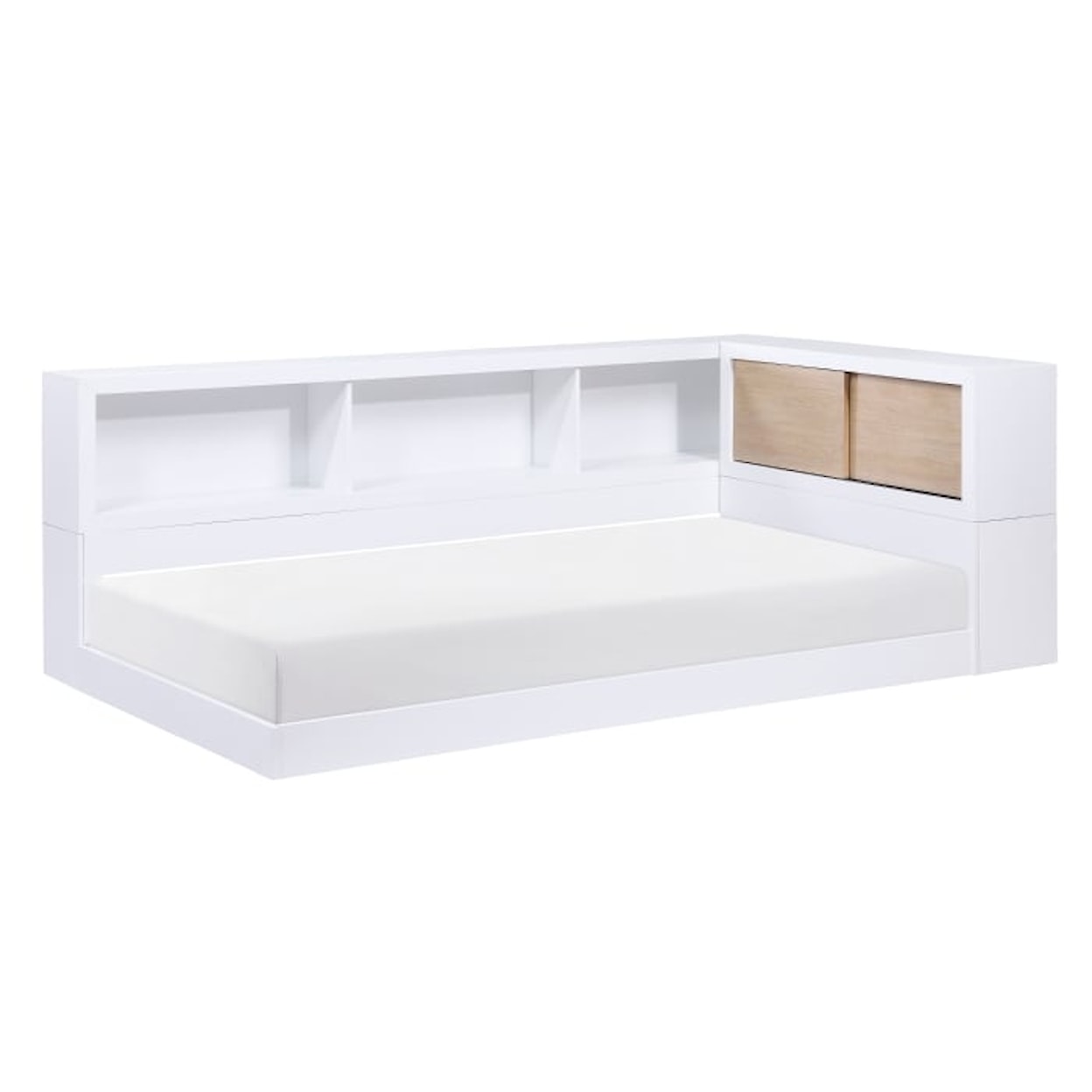 Homelegance Furniture Asker Twin Bookcase Corner Bed