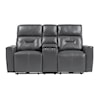 Homelegance Burwell Double Power Reclining Loveseat