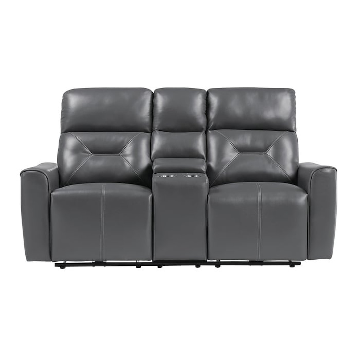 Homelegance Furniture Burwell Double Power Reclining Loveseat